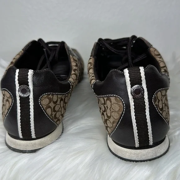 EUC Coach “Kelsie” signature logo in khaki, women's size 7.5 - Picture 7 of 11